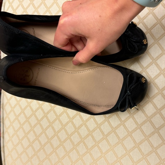 Tory Burch Laila Driver Ballet Flats, Nappa Leather/Grosgrain, Perfect Black - Picture 7 of 7